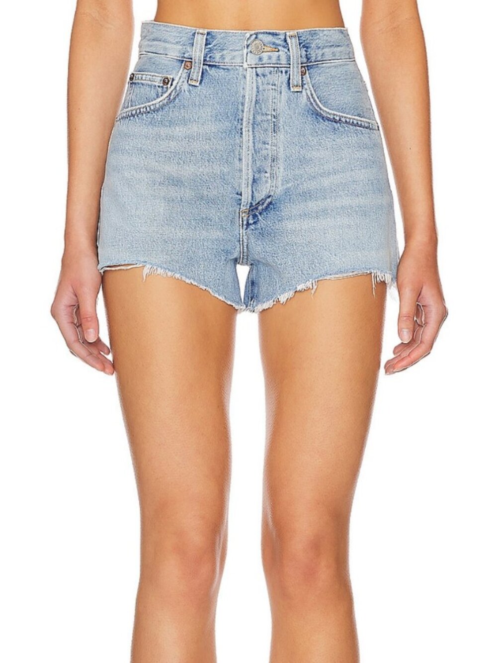 Agolde Dee Vintage High Rise Cut Off Hem Short Hazard